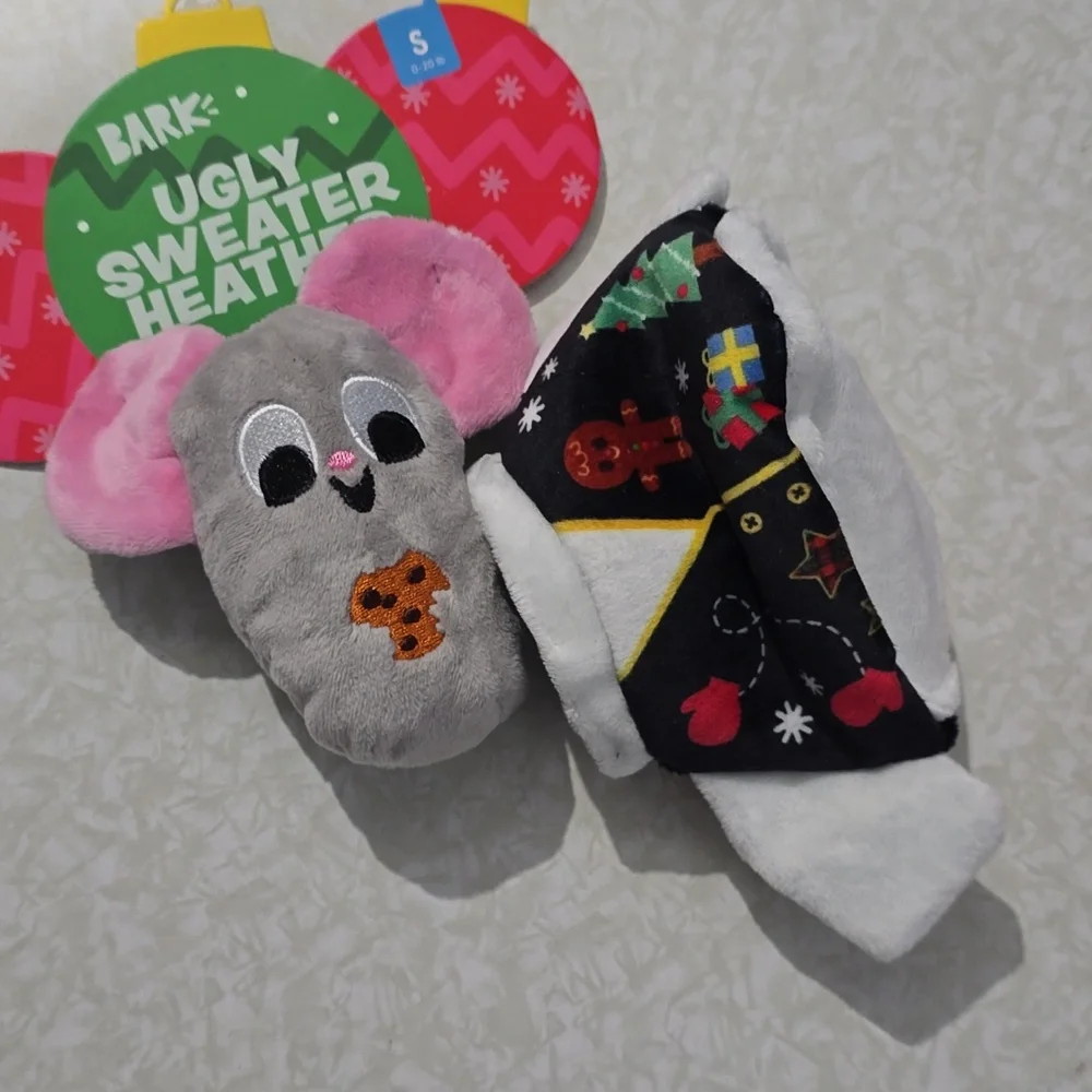 Bark Dog Toy  NWT Ugly Sweater Heather Size Small‎ 0-20 pounds